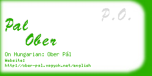 pal ober business card
